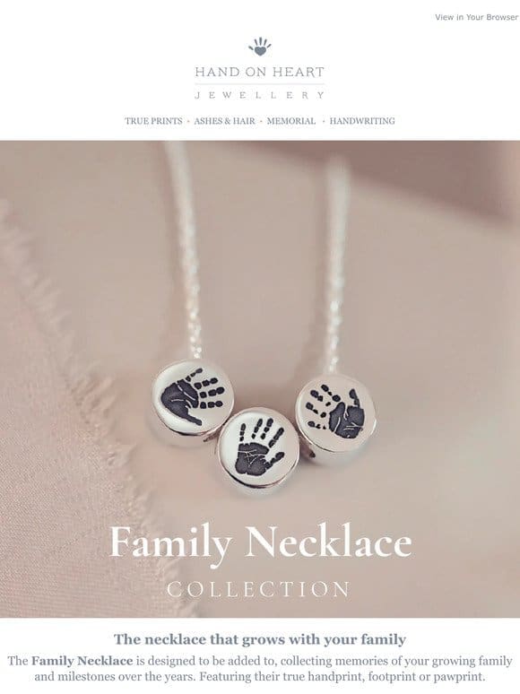The necklace that grows with your family