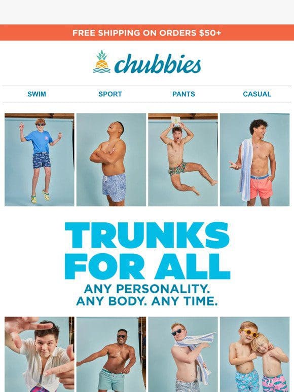 The swim trunk game will never be the same…