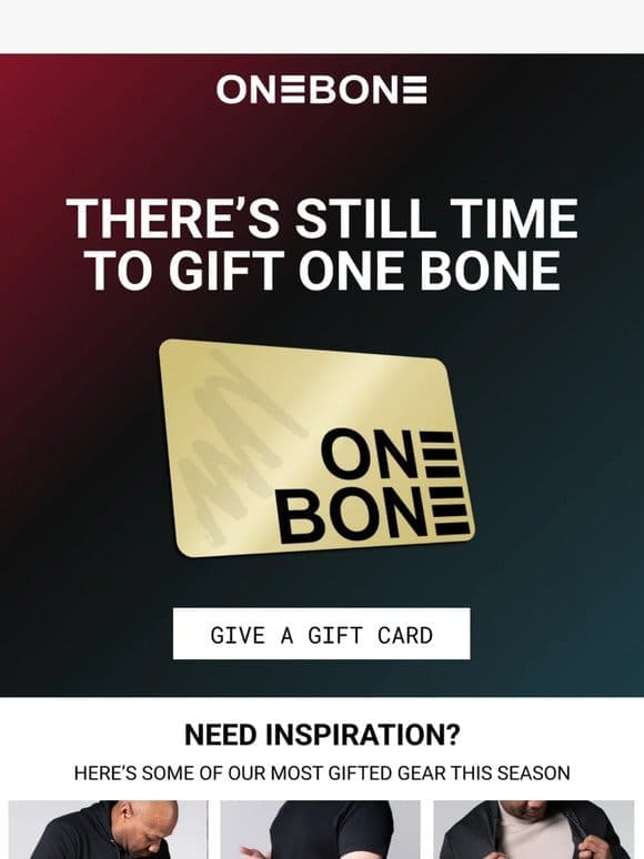 There’s Still Time to Gift ONE BONE! ⏰