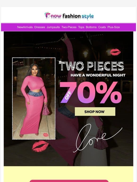 These Two Pieces you must like Max 70%OFF