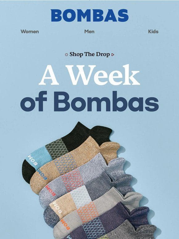 They’re Back: Week of Bombas Packs