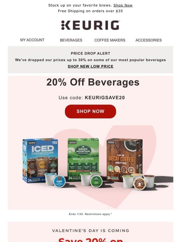 This deal is sweet! 20% off ALL beverages