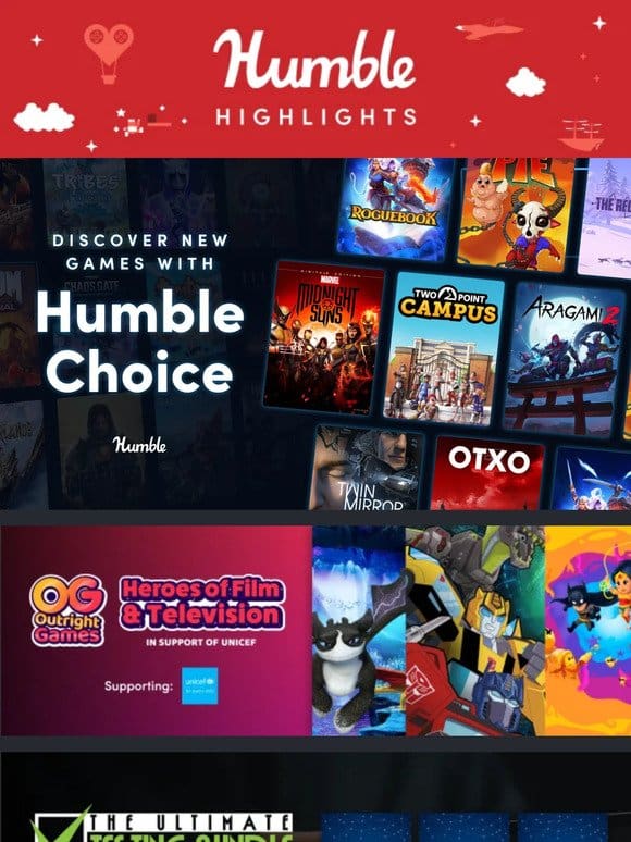 This week at Humble: Heroes of Film & Television game bundle & more!