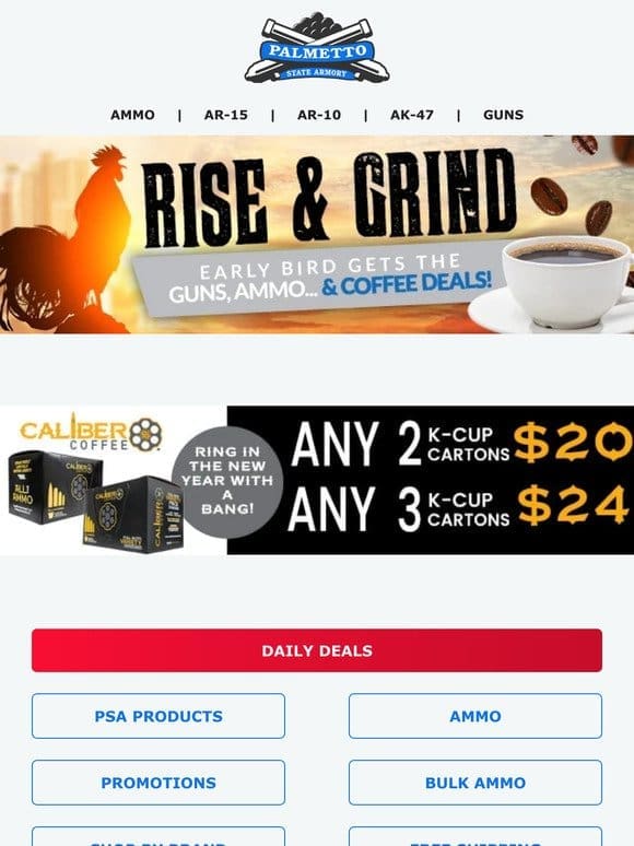 Today Only Free Shipping! | Make Your 2024 Mornings Great! Switch to Caliber Coffee!