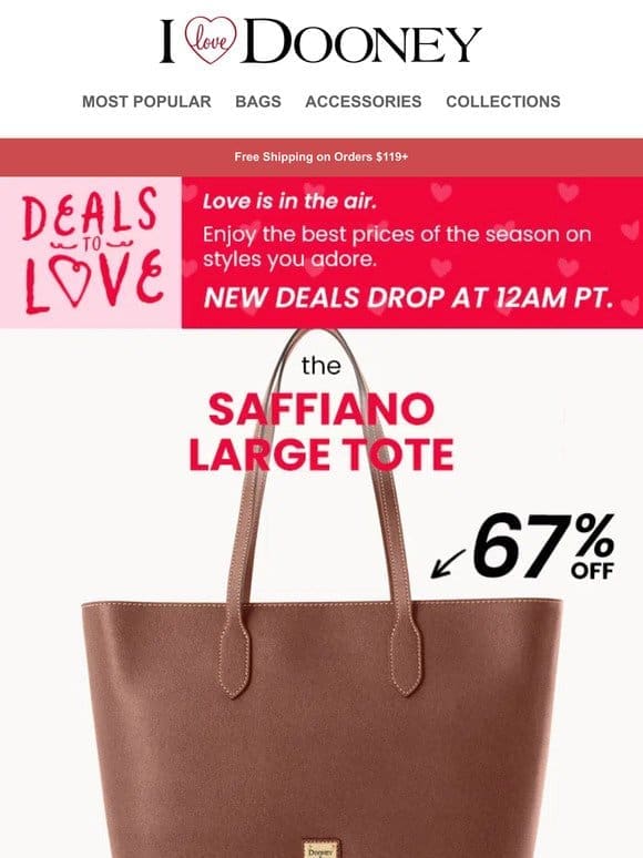 Today Only: This Stunning Saffiano Look is Over 65% Off!