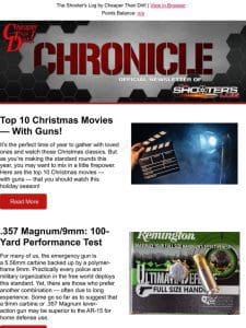 Top Christmas Movies with Guns， .357 Mag/9mm 100 Yards， 3 Classic .380 Guns and More!