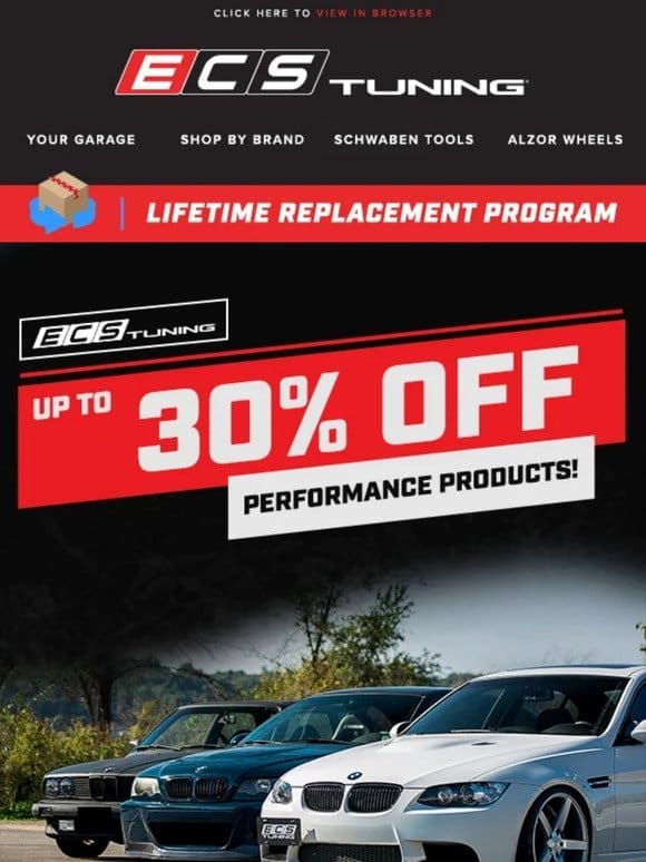 Top ECS & Turner Performance Up To 30% off!