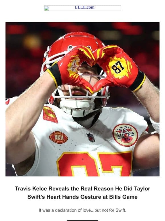Travis Kelce Reveals the Real Reason He Did Taylor Swift’s Heart Hands Gesture at Bills Game