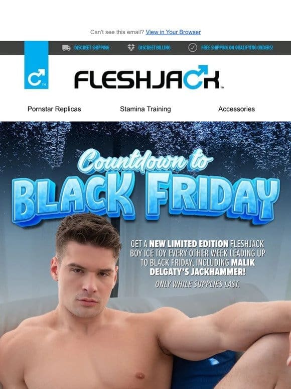 Try Malik Delgaty’s Ice Sleeve or get 15% Off Select Fleshjack Boys and…