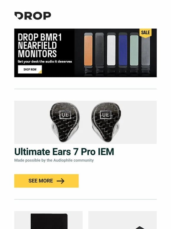 Ultimate Ears 7 Pro IEM， CARTIA Nubuck Hardcover Blank Executive Notebook， Mistel MD600 Alpha BT RGB Split Mechanical Keyboard and more…