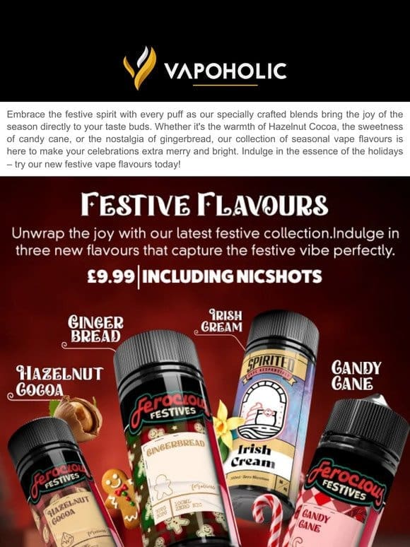 Unveiling All New Festive Vape Flavours