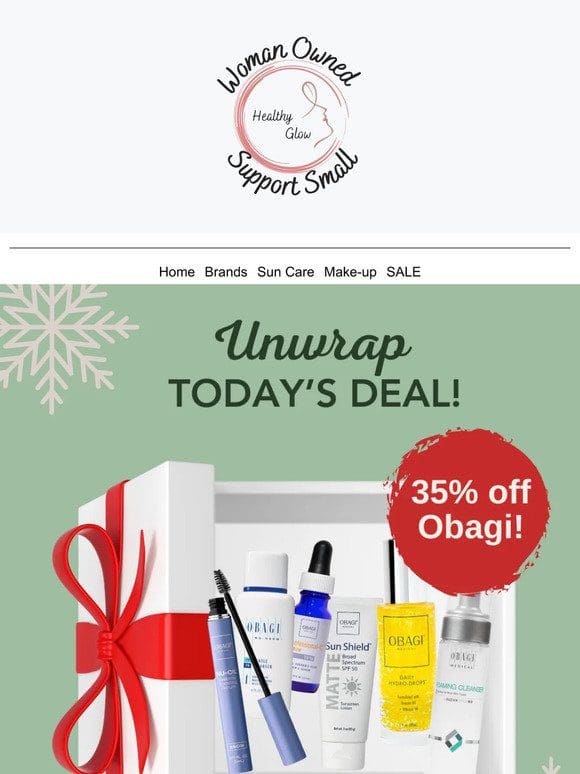 Unwrap 35% off Obagi!