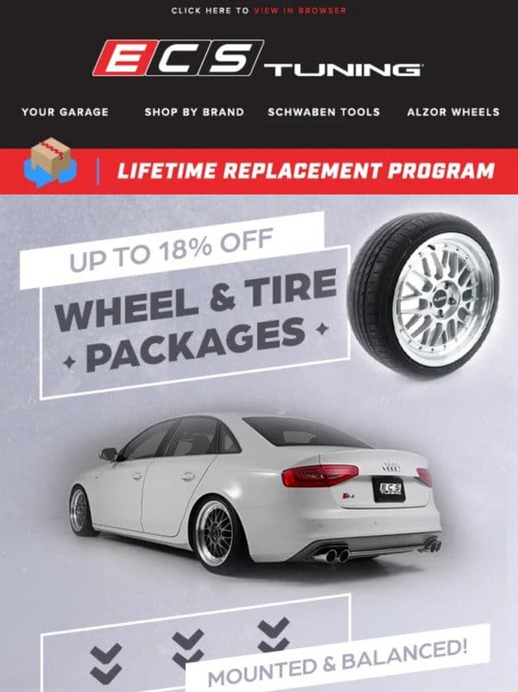 Up To 18% off Wheel & Tire Packages for your Euro!