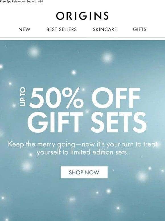 Up To 50% OFF Holiday Gift Sets & More!