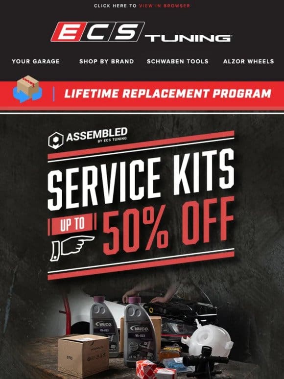 Up To 50% off Assembled by ECS Service Kits!
