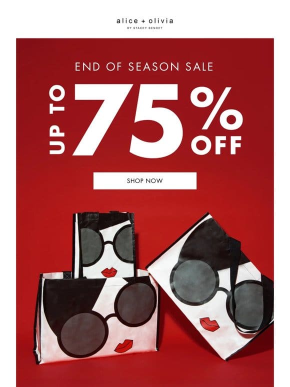 Up To 75% Off Starts NOW!