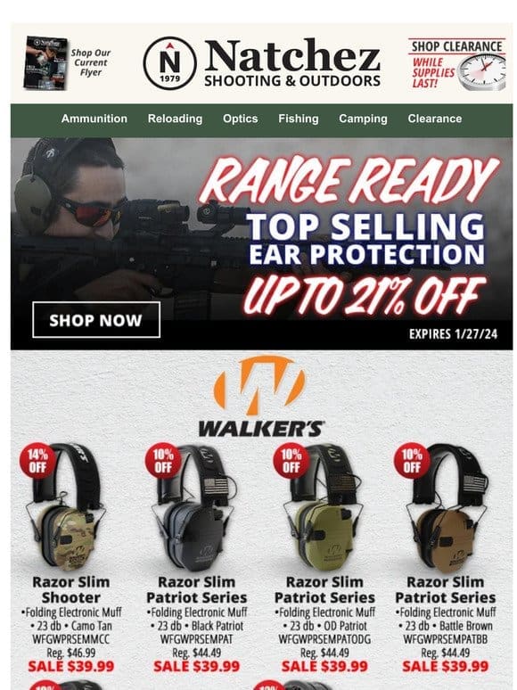 Up to 21% Off Top Selling Ear Protection