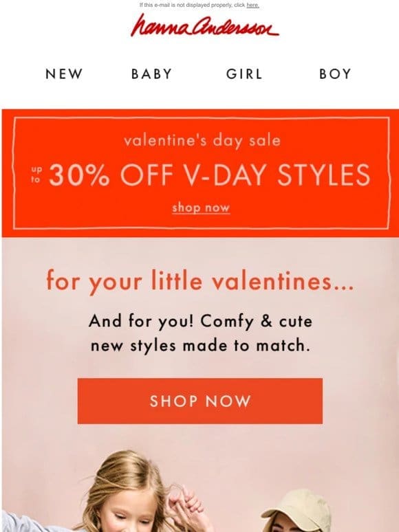 Up to 30% off V-Day Styles We ❤️