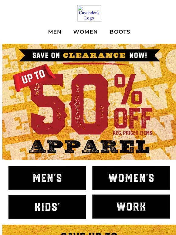 Up to 50% Off Styles From Your Favorite Brands