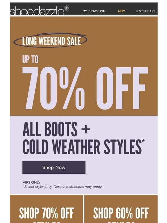 Up to 70% Off Boots & Booties