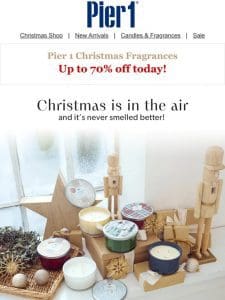 Up to 70% Off Pier 1 Fragrances: Today Smells Like Christmas!