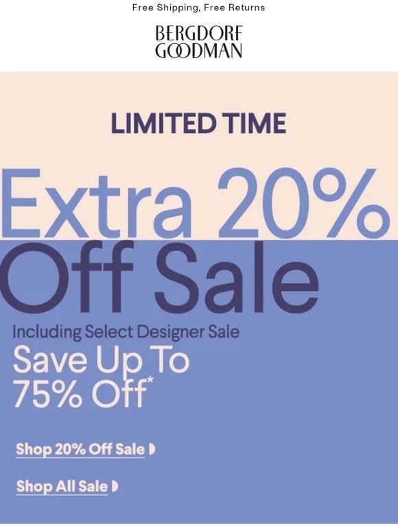 Up to 75% Off – Limited Time Only