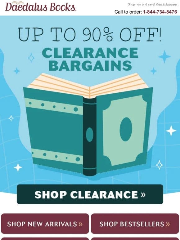 Up to 90% Off! Major Clearance Savings