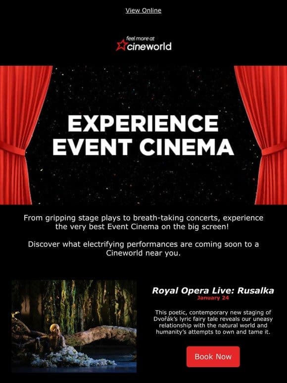 Upcoming Event Cinema