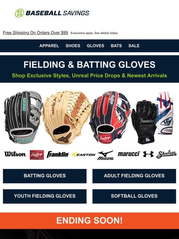 Upgrade Your Glove: Exclusive Styles， Unreal Deals & New Arrivals