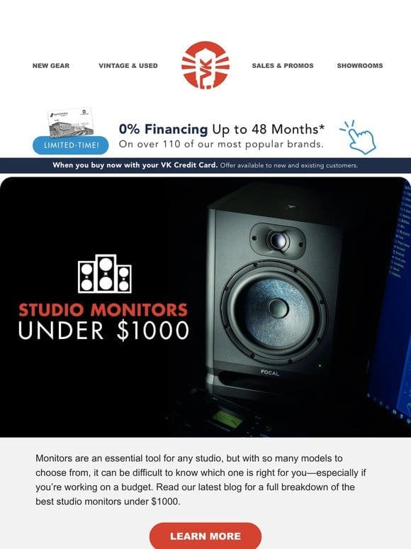VK’s Go-To Studio Monitors Under $1000