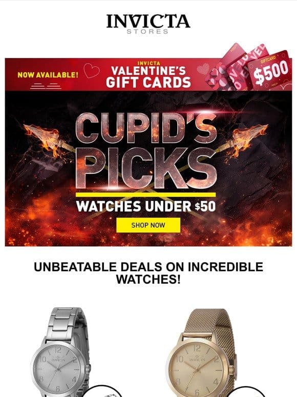 Watches UNDER $50    Hand-Picked By Cupid❗️