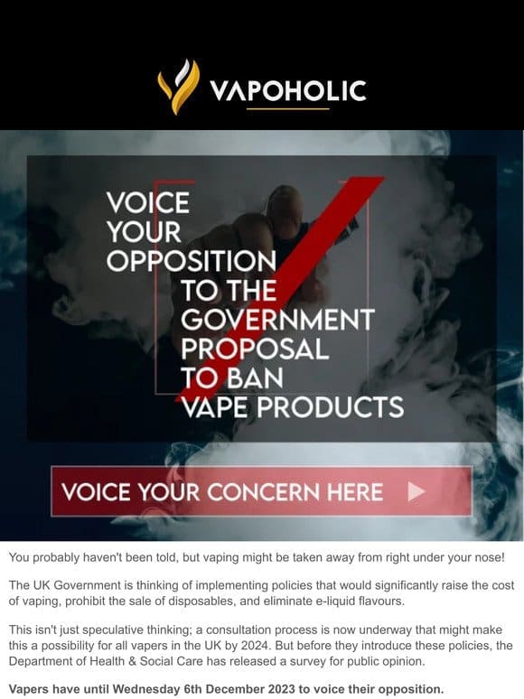 We Need Your Help To Save Vaping!