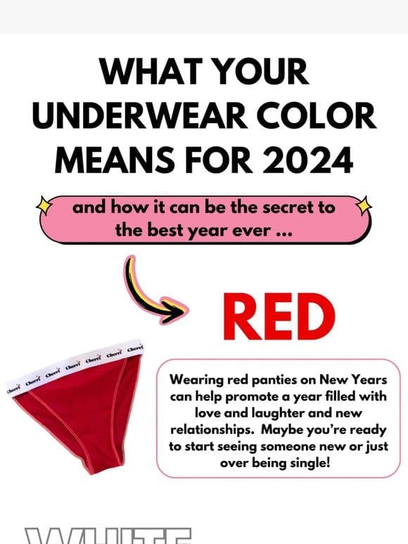 What Your Underwear Color Means For NYE