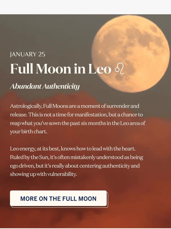 What the Full Moon in Leo means