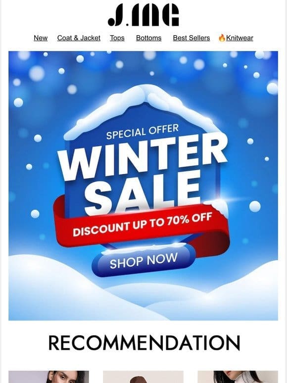 Winter Clearance Sale – Up to 70% off