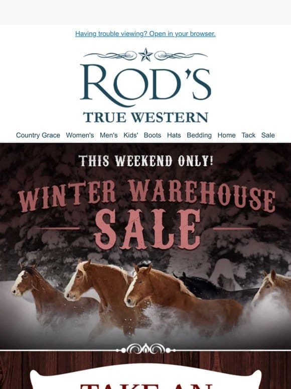 Winter Warehouse SALE: 30% off Sale & Clearance!