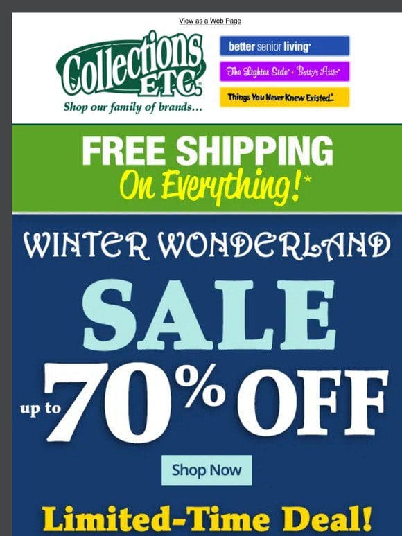 Winter Wonderland Sale (SAVE Up To 70%) Ends In A Few Hours Deysus