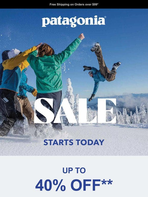 Winter sale: Up to 40% off starts now