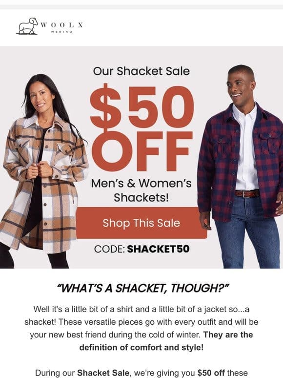 Woah It’s a Shacket Sale!