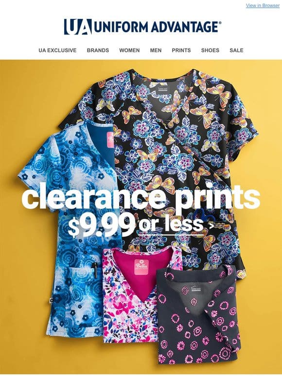 Year-end Print Clearance: $9.99 or less
