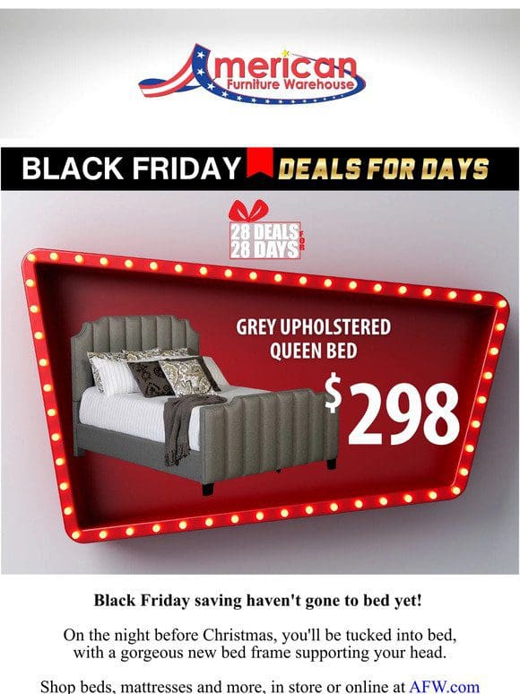 Yep， it’s STILL Black Friday over here!