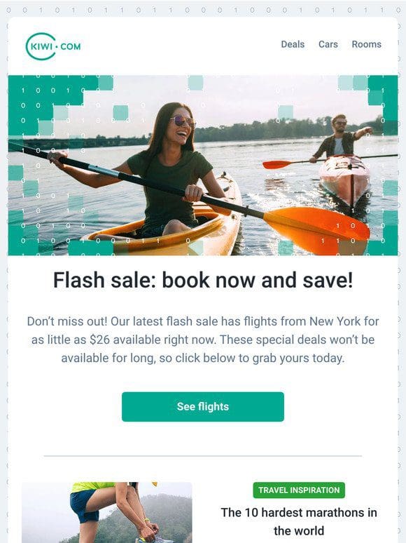 You can fly from just $26 from New York to some amazing places