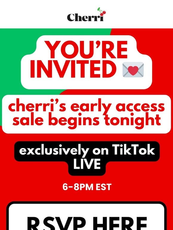 You’re Invited – Early Access Holiday Sale TONIGHT