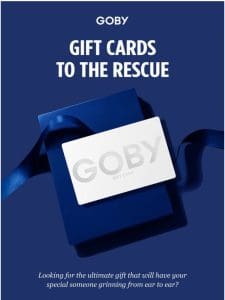 e-Gift Cards CAN save the day!