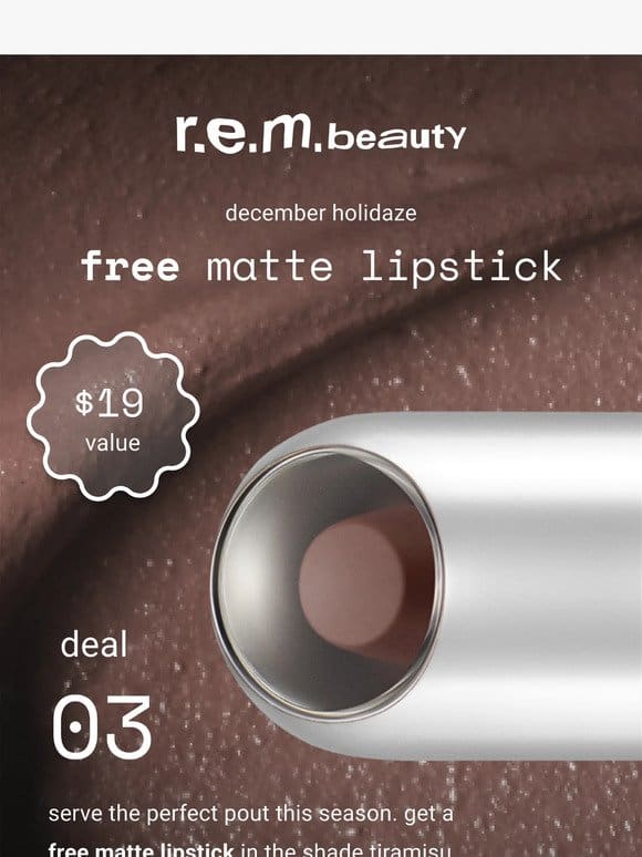 holidaze_03_free matte lipstick ♡