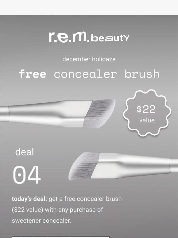 holidaze_04_free concealer brush