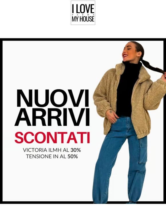 nuovi arrivi scontati fino al 50%