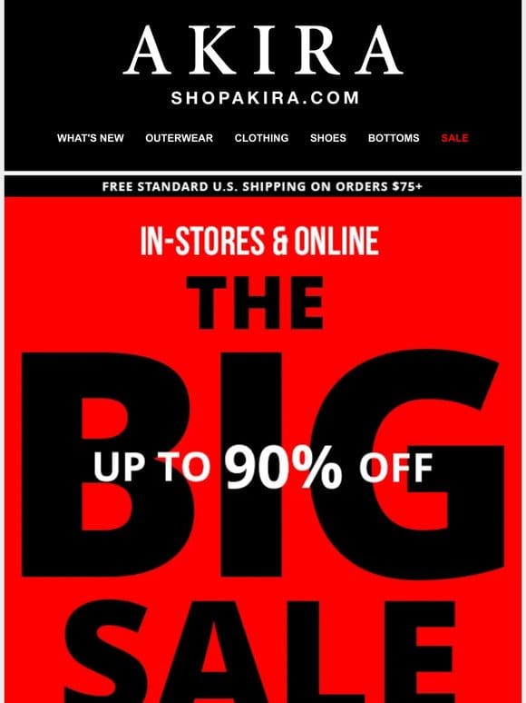 the BIGGGG sale