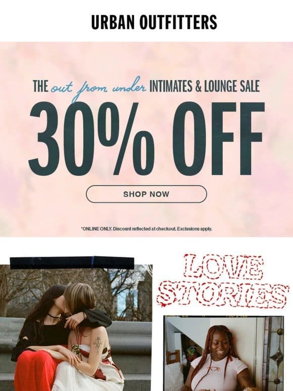 the UO Love Shop is open ❤️