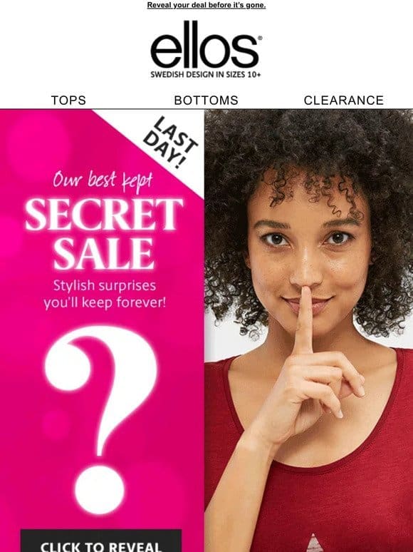 ⌛ENDING SOON: Our Best Kept Secret Sale!
